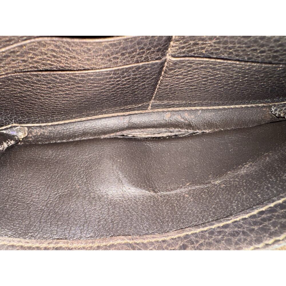 Gucci Bamboo Tassel Zip Around Wallet Beige Canvas Leather Vintage Authentic - Picture 14 of 16